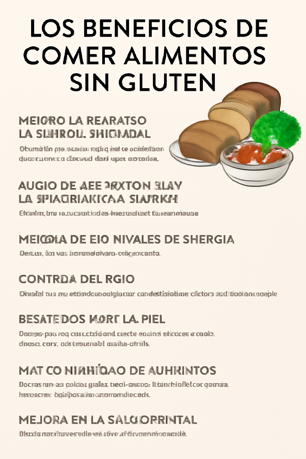 Los Beneficios de Comer Alimentos Sin Gluten